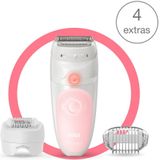 Braun SE5-620 Silk-épil 5 Wet and Dry Epilator Roze/Wit