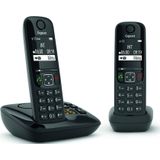 Gigaset AS690AR Duo DECT Telefoon Zwart