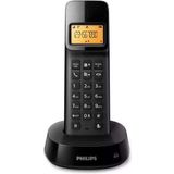 Draadloze telefoon Philips D1601B/01 1,6" 300 mAh GAP Zwart