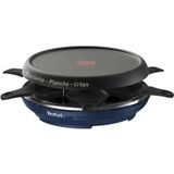 Tefal RE12A4 Gourmetstel met 6 Pannentjes 31x13 cm 850W Zwart/Blauw