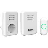 Byron DBY-22316 Draadloze Deurbelset Wit
