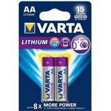 Varta VARTA-6106/2B Lithium Batterij Aa 2-blisterkaart
