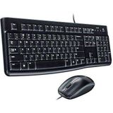 Toetsenbord en Optische Muis Logitech 920-002550 1000 dpi USB Zwart