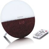 Lenco CRW4BY Wake Up Light Wekkerradio Wit/Bruin