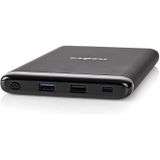 Nedis UPBK20010BK Powerbank 20000 Mah Usb-a/c Uitgang 3,0 A Micro Usb/usb-c Ingang Zwart