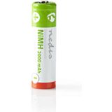Nedis BANM20HR64B Oplaadbare Nimh Batterij Aa 1,2 V 2000 Mah 4 Stuks Blister
