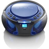 Lenco SCD-550 Draagbare Radio-CD Speler Blauw