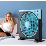 Vloerventilator Box InnovaGoods Ø 30 cm 50W Zwart Blauw