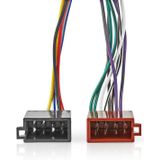 Nedis ISOCKW16PVA Kenwood 16-pins Iso-kabel Radioconnector - 2x Autoconnector 0,15 M Veelkleurig