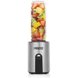 Princess 217401 Blender To Go 300W 600 ml Zwart/RVS/Transparant