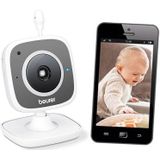 Beurer BY88 Smart Baby Monitor + Geluid Wit/Grijs