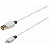 Nedis CCBW39300WT20 Data- En Oplaadkabel Apple Lightning 8-pins Male - Usb A Male 2,0 M Wit