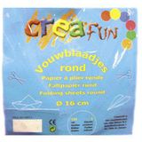 Creafun Vouwblaadjes Rond 16cm 100 Stuks