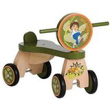 Diego Stabiele Houten Loopfiets Jungle met 4 Wielen 1+