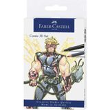 Faber Castell FC-267191 Tekenstift Faber-Castell Pitt Artist Pen Comic Set 3D