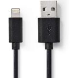 Nedis CCGW39300BK20 Sync And Charge-kabel Apple Lightning 8-pins Male - Usb-a Male 2,0 M Zwart