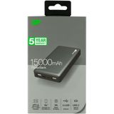 GP Powerbank Grijs 15.000mah
