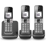 Panasonic KX-TGD313NLG Vaste Telefoons 3 Stuks Zwart/Zilver