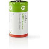 Nedis BANM40HR202B Oplaadbare Nimh Batterij D 1,2 V 4000 Mah 2 Stuks Blister