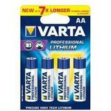 Varta Professional Lithium Penlite AA Batterijen 4stuks