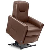 Cecotec 6155 Bruine Relaxfauteuil met Massage en Sta-Op-Functie