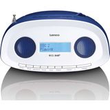 Lenco SCD-69 Draagbare Radio CD-Speler Wit/Blauw