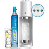 Sodastream Spirit One Touch + 1 Fuse Fles en 60L CO2 Cilinder Wit