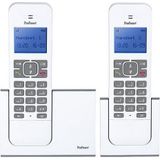 Profoon PDX-8420 WT/TE DECT Draadloze Telefoons 2 Stuks Wit/Grijs