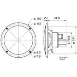 Visaton VS-FR16 WP/CL Full-Range Luidspreker Chloorwaterbestendige 16 cm (6.5") 4 Ohm
