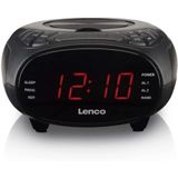 Lenco CR-740BK Wekkerradio met CD-Speler Zwart