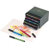 Faber Castell FC-167150 Tekenstift Faber-Castell Pitt Artist Pen Brush Studiobox 60 Stuks