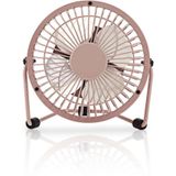Nedis FNDK1PI10 Metalen Miniventilator Diameter 10 Cm Gevoed Over Usb Roze