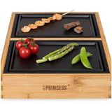 Princess 104040 Dinner4 All Pure Gourmetstel Zwart/Bamboe