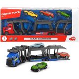Dickie Toys Autotranssporter + 3 Auto's Assorti