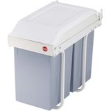 Hailo 3659-001 Multi-Box Duo L Prullenbak 2x14L Wit/Zilver