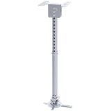 Kantelbare en Draaibare Plafondondersteuning voor Projector TooQ PJ3030TN –S 20kg 57,5 - 82,5 cm -20º/+20º 360º Zilver