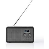 Nedis RDDB5110BK Dab+ Radio 4,5 W Fm Klok & Wekkerfunctie Zwart