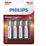 Philips AA Alkaline Batterijen 4 Stuks