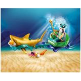 Playmobil Magic 70097 Koning van de Zee met Haaienkoets