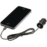 Valueline VLMP39891B10 Lightning-aansluiting Autolader Lightning Male - 12v-autoaansluiting 1,00 M Zwart 2.4a