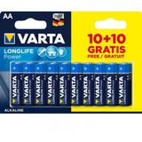 Varta Longlife Power AA Alkaline Batterijen 20 Stuks