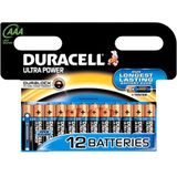 Duracell Ultra Power AAA Alkaline Batterijen 12 Stuks
