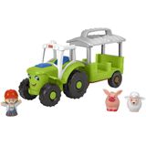 Fisher Price Little People Tractor met Dierenkar + Geluid