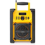 Nedis RDFM3100YW Fm-bouwradio 15 W Bluetooth® Ipx5 Handvat Geel / Zwart