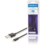 Valueline VLMB39300B20 Data En Oplaadkabel Apple Lightning - Usb A Male 2.00 M Zwart