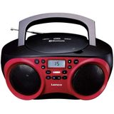 Lenco SCD-501RD Draagbare Radio CD-Speler + Bluetooth Rood/Zwart