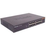 Schakelaar D-Link DES-1016D 16 p 10 / 100 Mbps Zwart