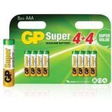 Gp GP-ALK-AAA-03 Batterij Alkaline Aaa/lr03 1.5 V Super 8-blister