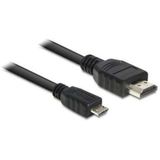 Kabel MHL Micro USB B naar HDMI DELOCK 83244 2 m Zwart