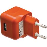 Valueline VLMP11955O Usb-lader Usb A Female - Ac-huisaansluiting Oranje